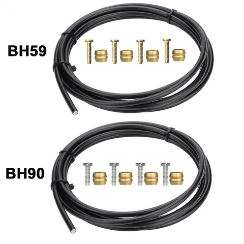 유압 디스크 브레이크 호스 키트 튜브 파이프 하우징 세트, 올리브 커넥터 인서트 Shimano BH59 BH90 압축 부싱 올리브 바늘