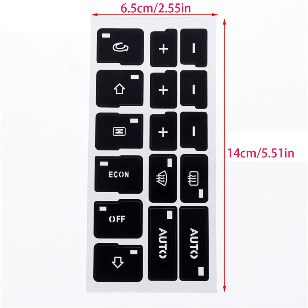 Car Air Condition AC Climate Control Button Repair Stickers Decals For Audi A4 B6 B7 2000 2001 2002 2003 2004