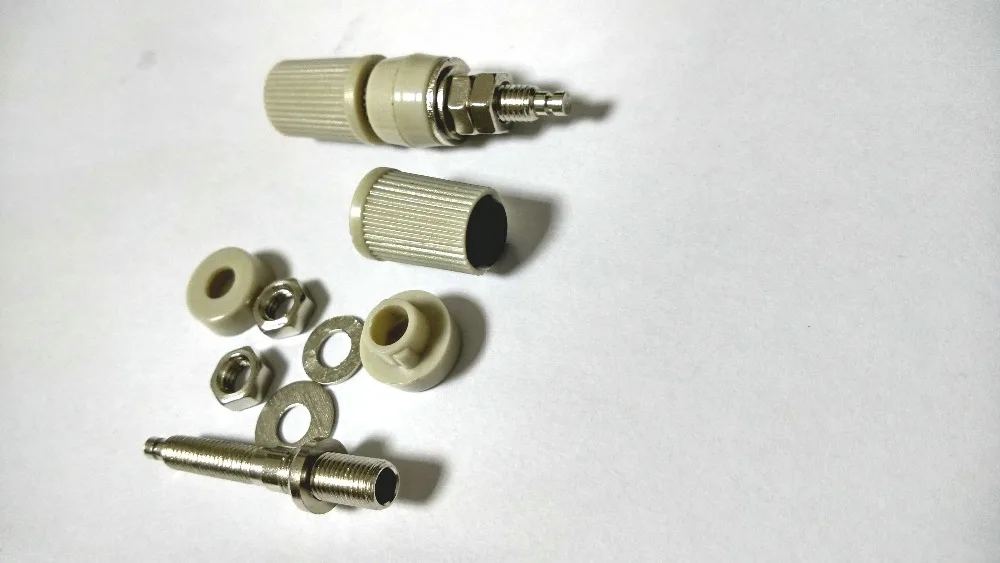 10PCS brass 30A M5 Type 4mm Amplifier Female Banana Jack Socket Test Bindin New