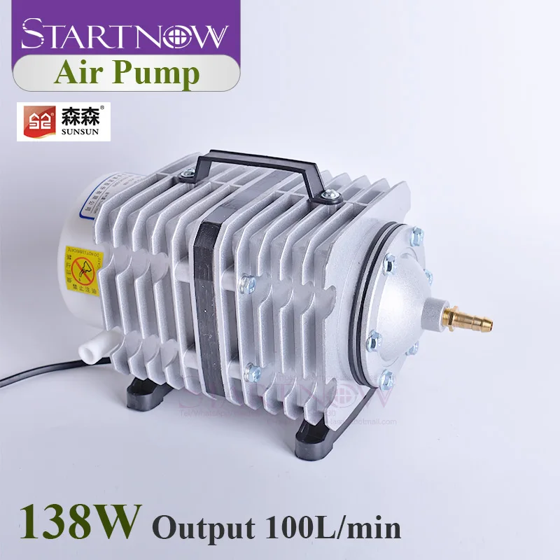 

ACO-008 220V 138W 100L/min Electric Magnetic Air Compressor SUNSUN Air Pump For Laser Machine Ash Remove Aquarium Fish Farming