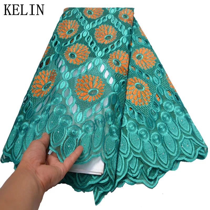 

High Quality African French Lace Fabric For Wedding Latest Nigerian Lace Fabric Sequin Embroidery Organza Lace Fabric ON001