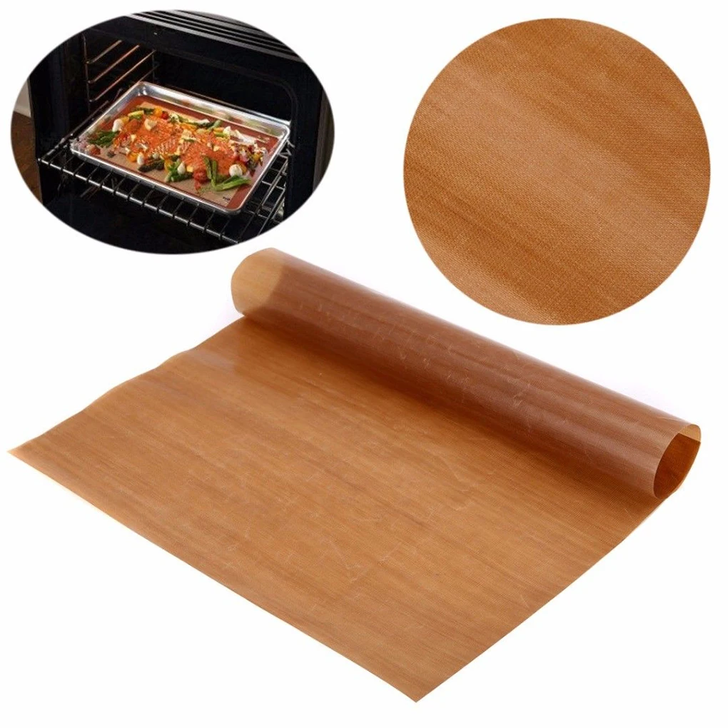 Baking Sheets Oil-proof Paper Non-Stick Pans Bakery Mat Fiberglass Fabric Papers Cooking Kitchen Restaurant Mats Heat