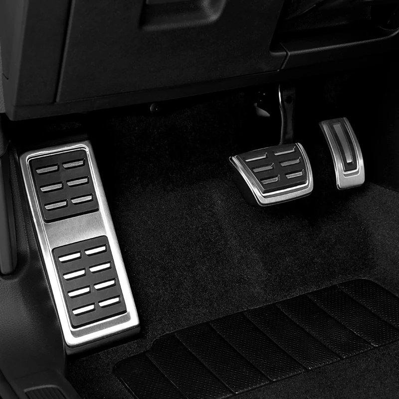 

For Volkswagen GOLF 7 MK7 Tiguan L Skoda Kodiaq Rapid Octavia A7 Stainless Steel Car Fuel Brake Pedal Footrest Pedals Cover