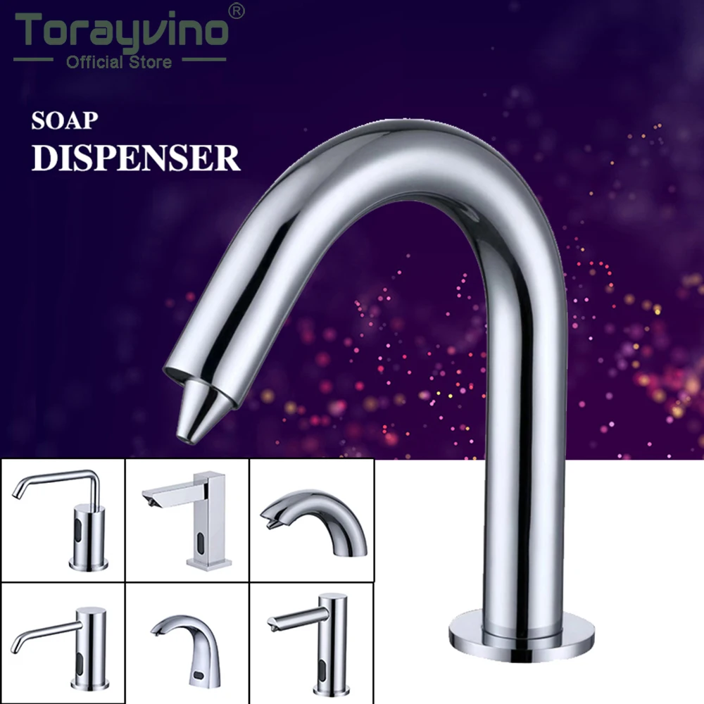 

Torayvino Sensor Hand Sanitizer Shampoo Detergent Dispenser Automatic Soap Dispenser Touch-Free Liquid For Kitchen Bathroom