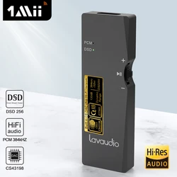 1Mii DS100 DAC Headphone Amplifier HiRes HiFi Decoding Audio USB Type-c DAC Amp PCM 32Bit/384 DSD256 for Android iOS Mac Windows