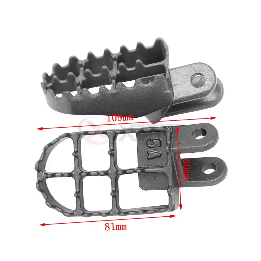Motorcycle Accessories Foot Pegs Footpegs Footrests For Honda CR80 CR85 XR250 XR400 XR600R XR650R XR650L Motocross Dirt Bikes