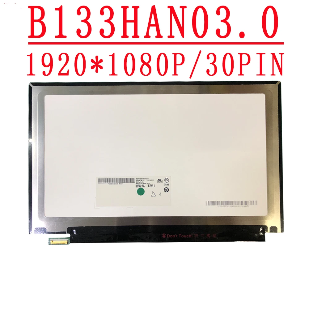 

B133HAN03.0 13,3-дюймовый eDP 30-контактный 1920X1080 IPS светодиодный экран для ноутбука B133HAN03.0 для Acer S7-391