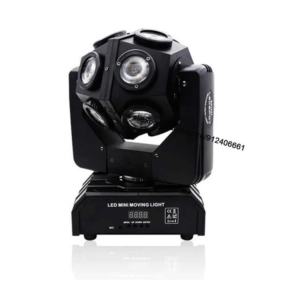 12X10W Rgbw 4IN1 Led Beam Voetbal Licht DMX512 Controle Moving Head Licht Professionele Dj Party Show Stage Light Wedding