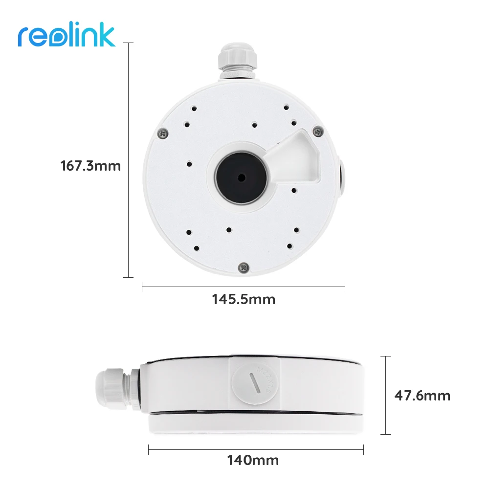 Scatola di giunzione D20 per telecamere ip Reolink (RLC-822A RLC-1220A RLC-820A D800 RLC-520A RLC-520 RLC-522 RLC-423 D400 ecc)