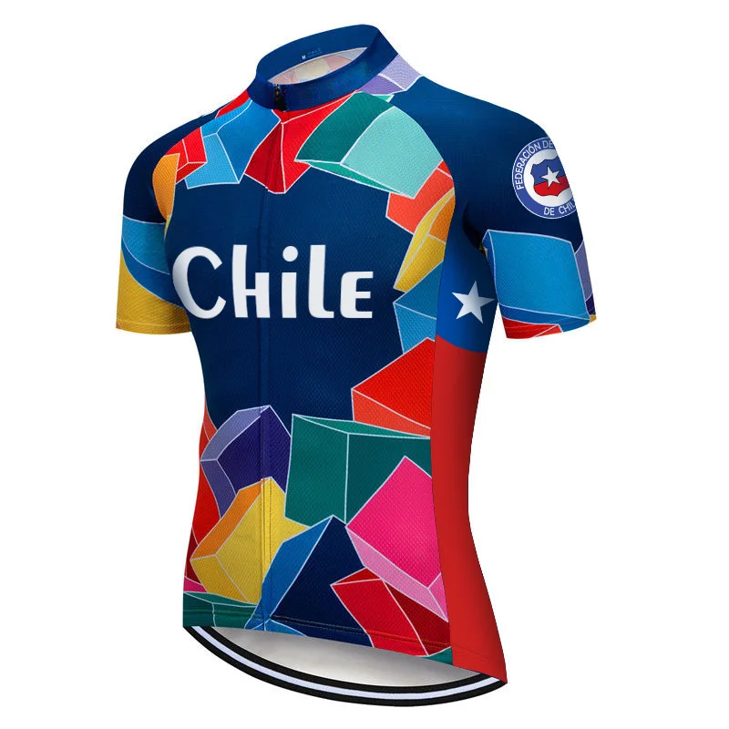 

Men Cycling Jersey, Chile Jersey, Short Sleeve, MTB Jacket, Bike Shirt, Breathable Top, Outdoor Mountain Sport, Bicycle Dress