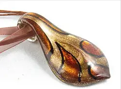Handmade LiuLi Murano Lampwork Glass Pendant Fit Necklace 60*35MM Jewelry LL79