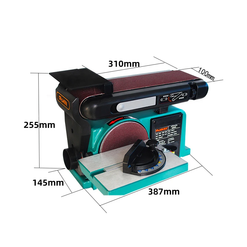 Đa Năng Để Bàn Giấy Nhám Mài Cát Đĩa Cát Dây Máy Bào Gỗ Máy Đánh Bóng Kim Loại Máy Chà Nhám 650W