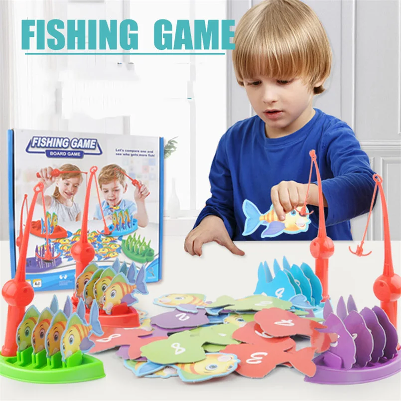 Juego de mesa magnético de peces para niños, juego educativo interactivo para padres e hijos, competición de batalla, juegos de pesca para niños, regalos