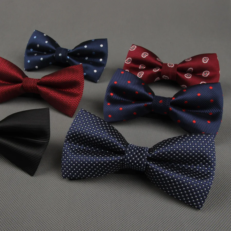 Reusable business good fashion blue red wool Women children velvet boy girl men flexible green color bow tie black accessories