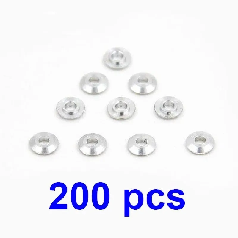 200pcs/lot Mini Metal Washer Gasket shim spacers for 520 ball bearing guide wheel Roller 94768 spare parts for Tamiya 4WD RC Car