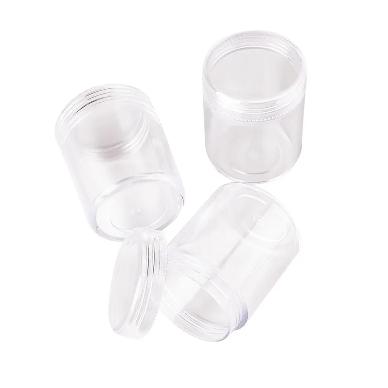 10pcs Clear Plastic Bead Containers for Jewelry Packaging Display Nail Beads Tool Storage Box Bead Gems Case 39x50mm