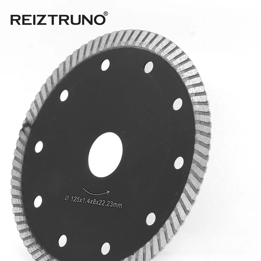 REIZTRUNO 5 "Hot premuto sinterizzato Turbo Rim Diamante Seghe lama Piastrelle Disco di Taglio per il taglio di porcellana, piastrelle di ceramica, piastrelle di Marmo