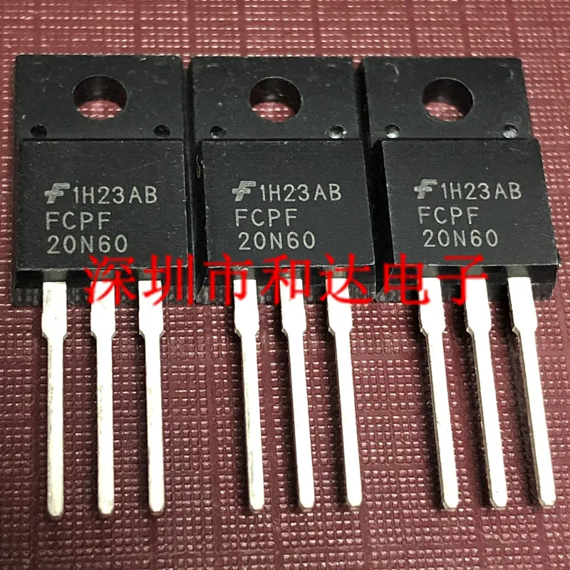 10pcs FCPF20N60 TO-220F 600V 20A