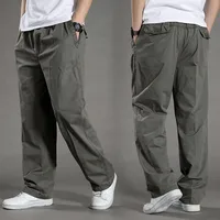 Pantalones Cargo para Hombre, ropa de trabajo de algodón para verano y primavera, novedad en talla grande 6XL, pantalones de chándal informales para escalar, pantalones de otoño para Hombre