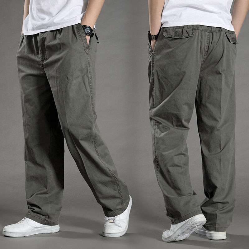  Men's Cargo Pants Summer Spring Cotton Work Wear New In Large Size 6XL Casual Climbing Joggers Sweatpants Hombre Autumn Trousers 