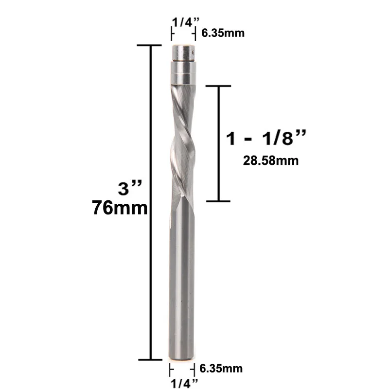 Embouts de routeur CNC pour le travail du bois, fraises pour bois, fraise à pointe en carbure monobloc, tige de 6mm