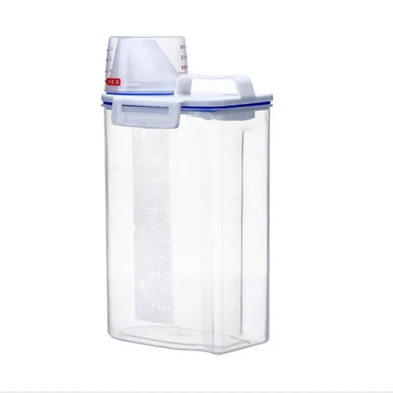 Kitchen Container Box 2.5L Plastic Cereal Storage Box Food Grain Rice Container Mutfak Cuisine Fridge Storage Box