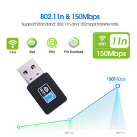 USB WiFi Adapter 150Mbps   Network Card WiFi Dongle  Ethernet WiFi Receiver Wi-Fi Adapter