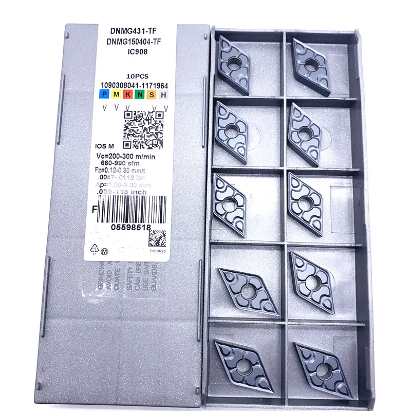 DNMG150404 TF IC907/IC908 كربيد إدراج مخرطة القاطع أداة DNMG150408 TF IC907/908 DNMG150404