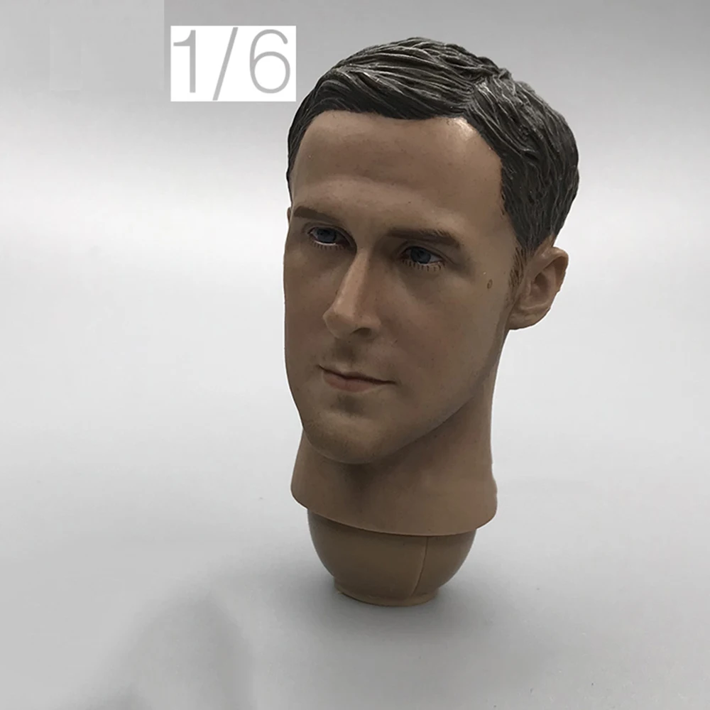 

Best Sell 1/6th Male Blade Runner Head Sculpture With Connector Model Can For 12inch Body Doll Collectable