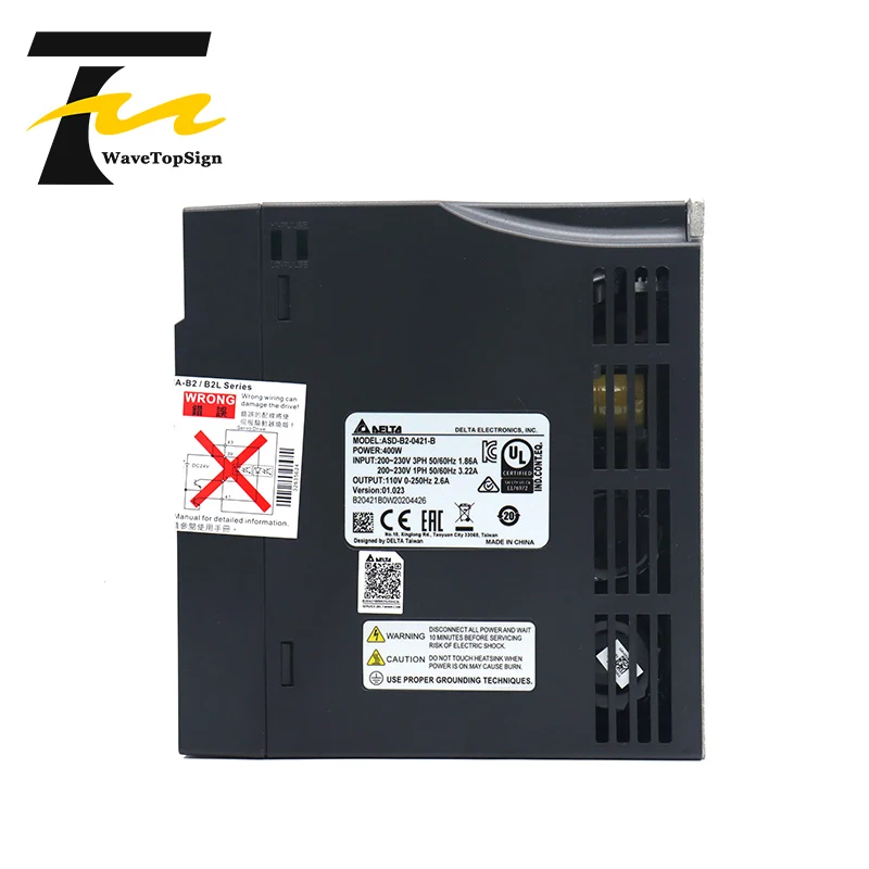 Imagem -02 - Wavetopsign Delta Servomotor Kit 400w b2 Série Asd-b20421-b Ecma-c20604rs Ecma-c20604ss 1.27nm 3000rpm com Cabo de 3m