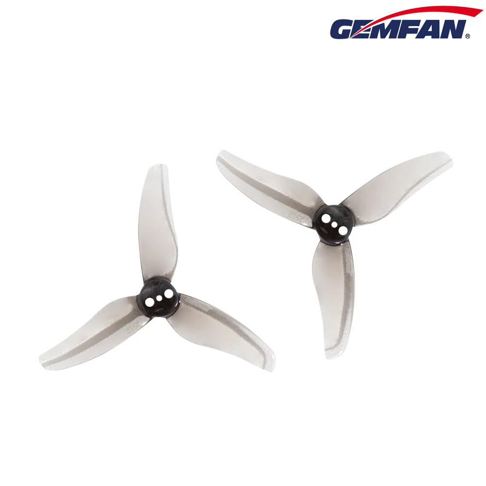 4 أزواج Gemfan 2512 2.5X1.2X3 3-Blade PC المروحة 1.5 مللي متر ل RC FPV سباق حرة 2.5 بوصة مسواك طائرات بدون طيار استبدال أجزاء