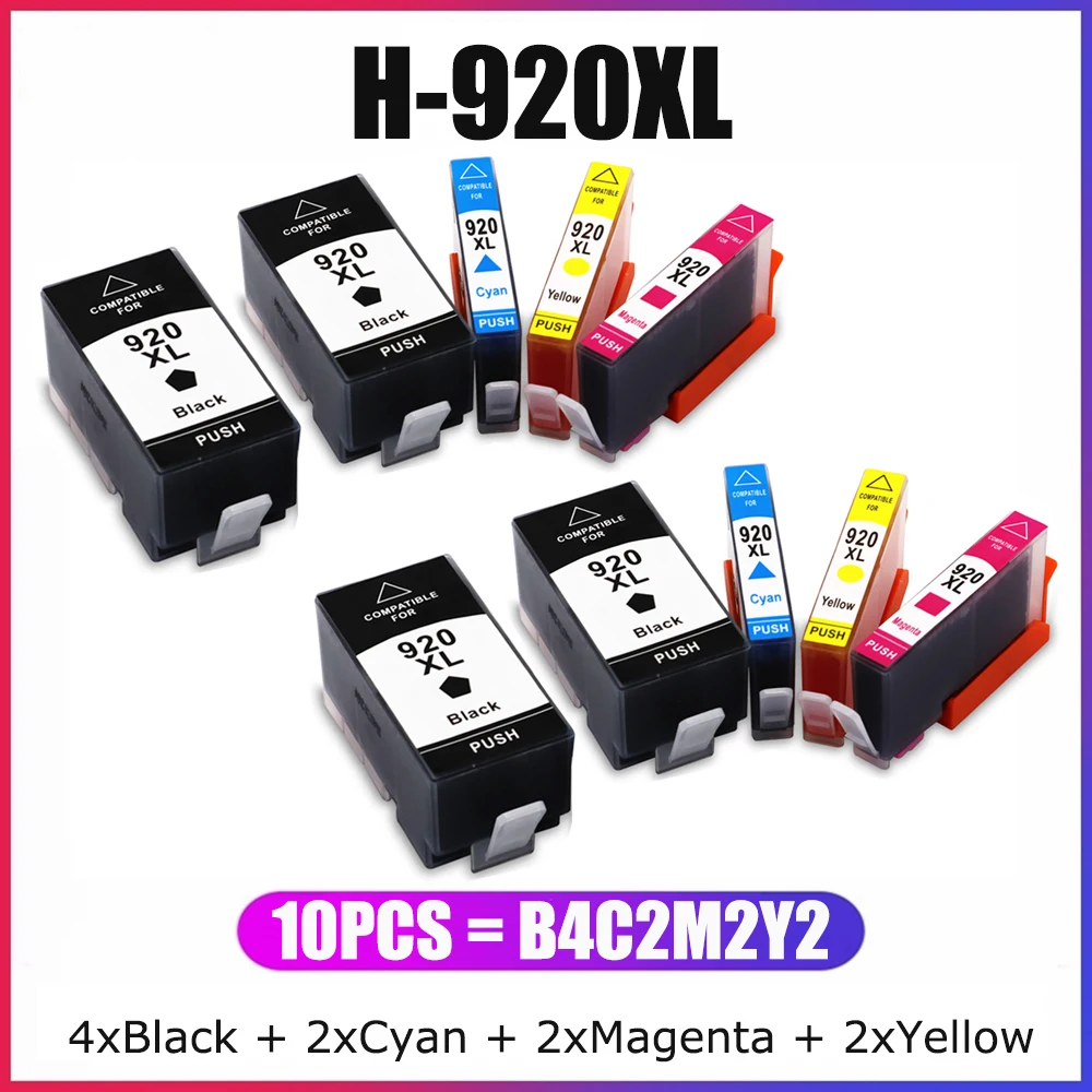 

YC 920XL Compatible For HP 920 920XL Ink Cartridge For Officejet 7500A Officejet 7500 Officejet 6000 Officejet 6500 6500A 7000