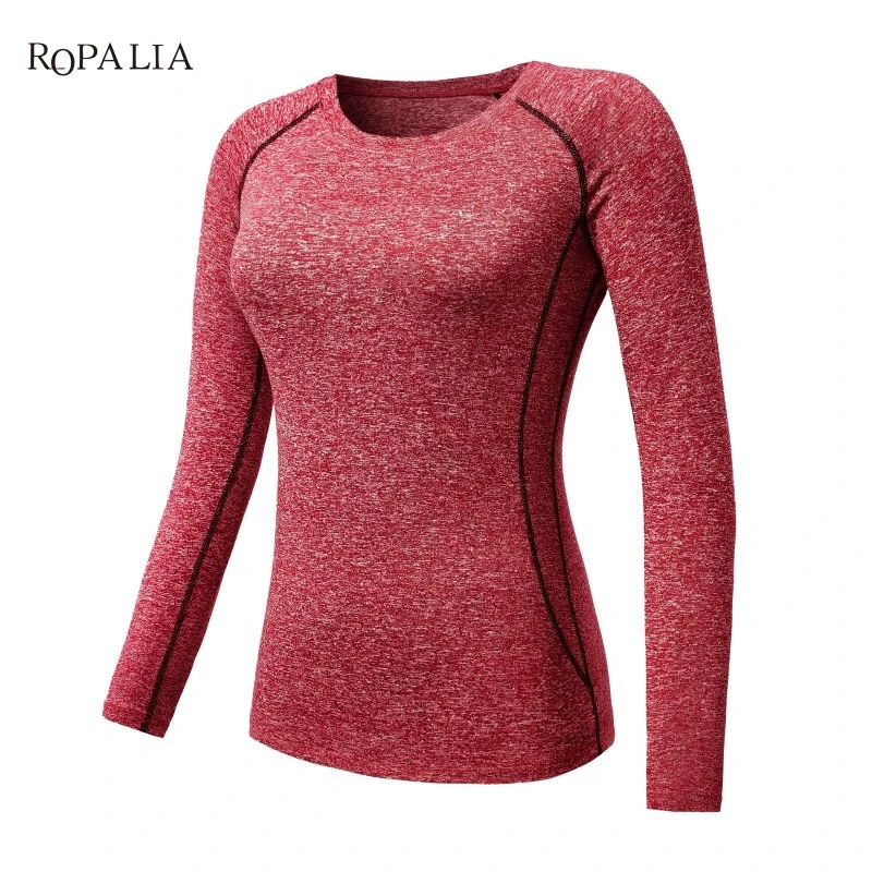 Women Compression Long Sleeve T-Shirts Casual Clothes Tights Long Sleeve Quick Dry Thermal Base Layer Tops