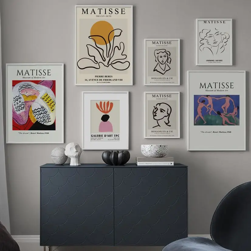 

Henri Matisse Line Figure Nude Art Abstract Nordic Poster Wall Art Print Canvas Painting Gallery Decor Pictures For Living Room