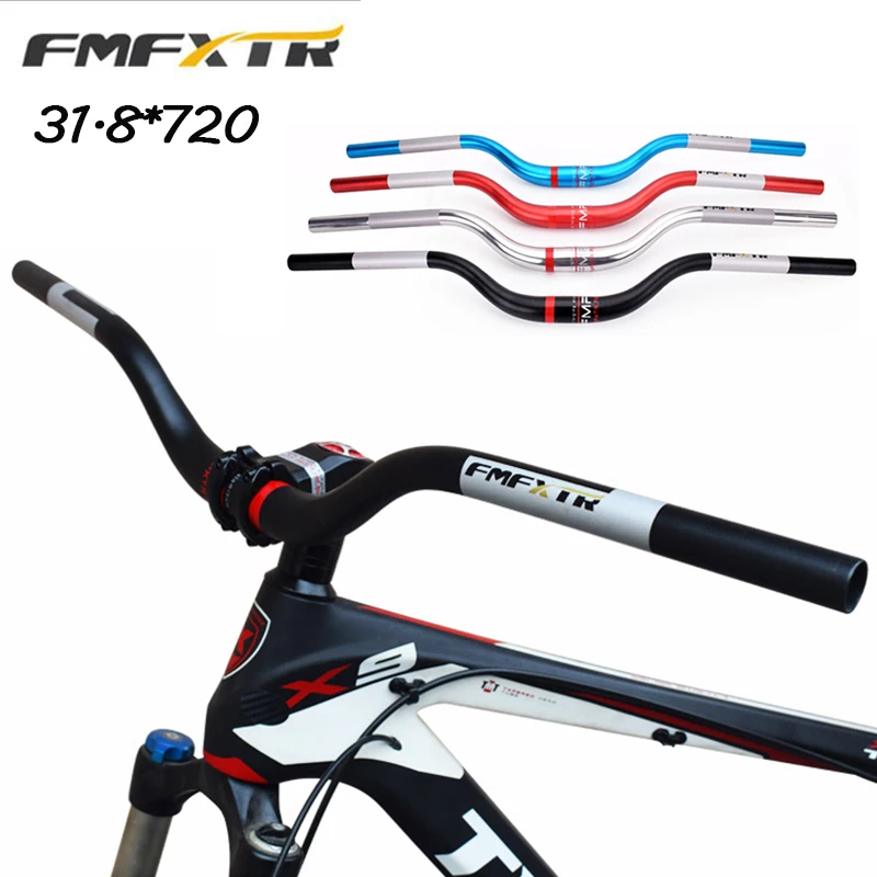 FMFXTR  MTB Handlebar Aluminum Alloy Riser Handle Bar 31.8*720mm Mountain Bike Handlebar One Shaped Bar Bicycle Part