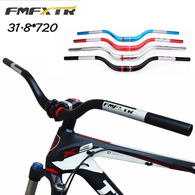 FMFXTR MTB Handlebar Aluminum Alloy Riser Handle Bar 31.8 720mm Mountain Bike Handlebar One Shaped Bar Bicycle Part AliExpress