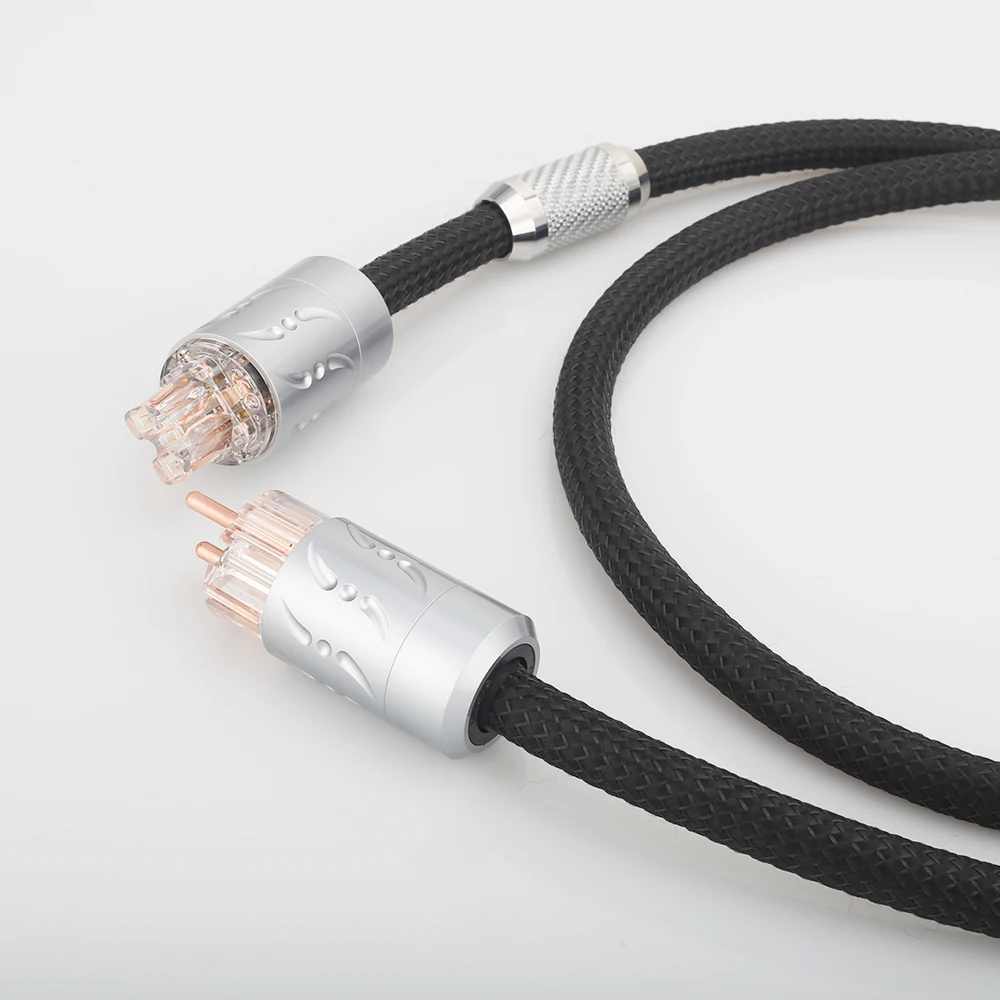 คุณภาพสูง Viborg VP1501 EU Audiophile Schuko สายไฟ IEC 100% ทองแดงบริสุทธิ์