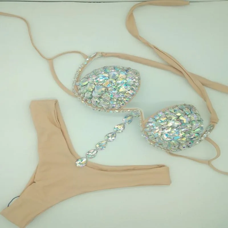 Imagem -04 - Venus Férias Diamante Maiô Sexy Strass Sexy Beachwear Cristal Maiô 2023