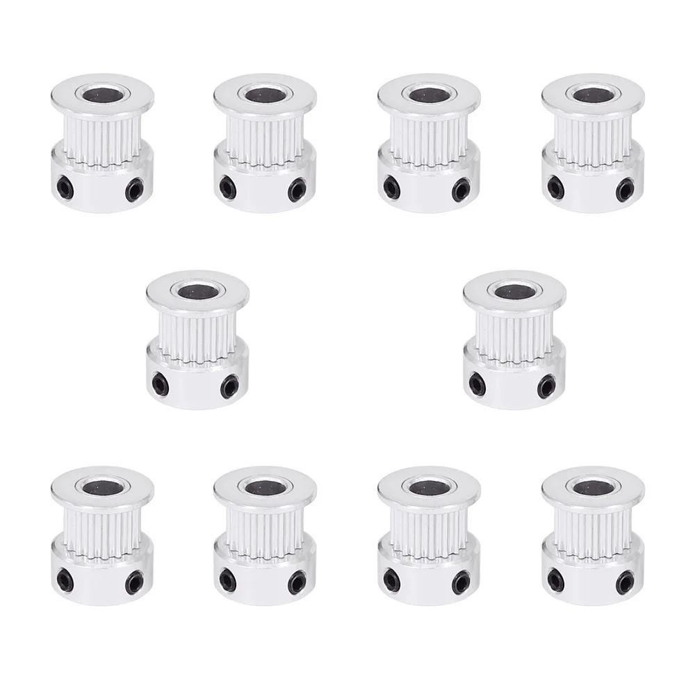 10pcs GT2 Synchronous Wheel 16Teeth 2GT 20Teeth 5mm 8mm Bore Width 6mm Belt Aluminum Timing Pulley for RepRap 3D Printer Prusai3