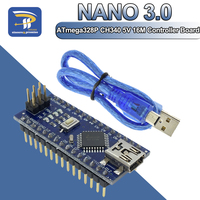 Welded Nano 3.0 CH340G Atmega328 MINI CH340C Controller Board Module For Arduino CH340 Atmega328P USB V3.0 Driver With CABLE