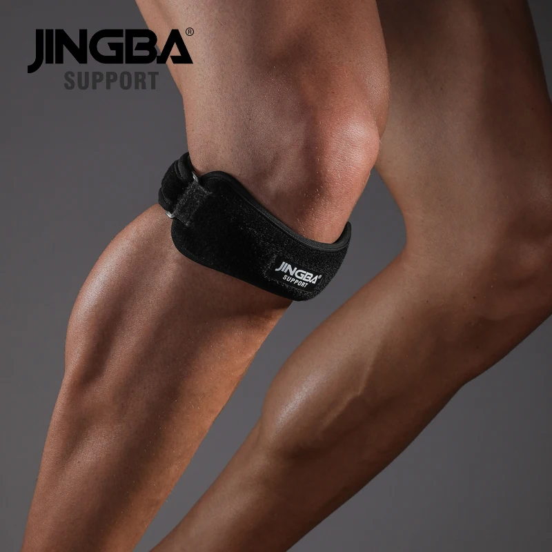 JINGBA SUPPORT Adjustable Patella Knee Tendon Strap Protector Guard Support Pad Belted Sports Knee Brace support Keenpads