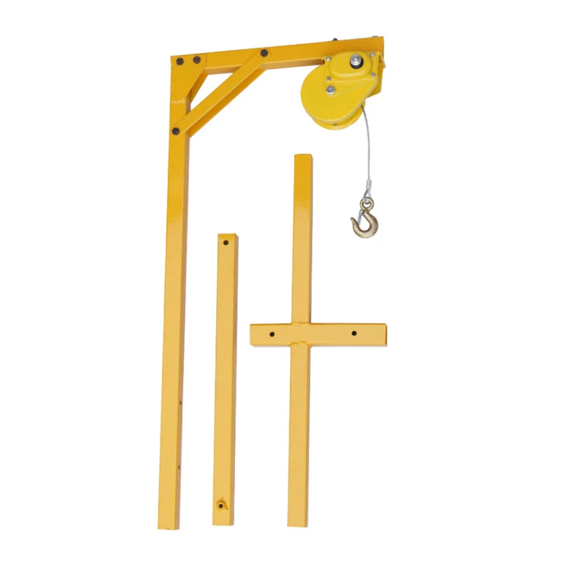 Hoisting tool for outdoor air conditioner hoisting crane hand winch self-locking installation air conditioning bracket