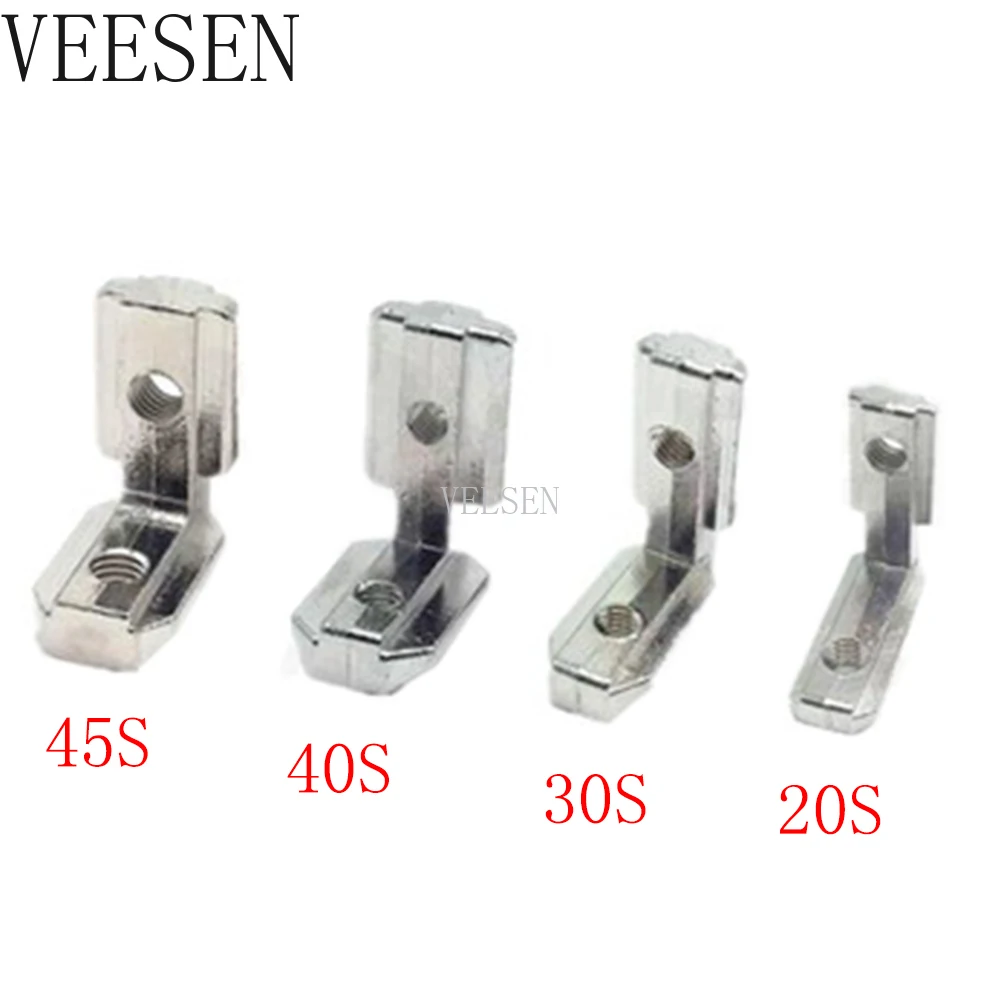 16pcs/20pcs L Shape Type Interior Inner Corner Connector Joint Bracket for 2020/3030 Aluminum Profile (with screw+wrench)