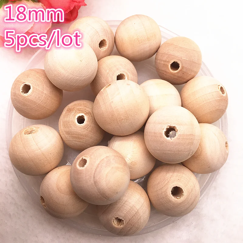 6-18mm Natural Color Wood Beads Loose Spacer Beads for Jewelry Making DIY Bracelet Necklace