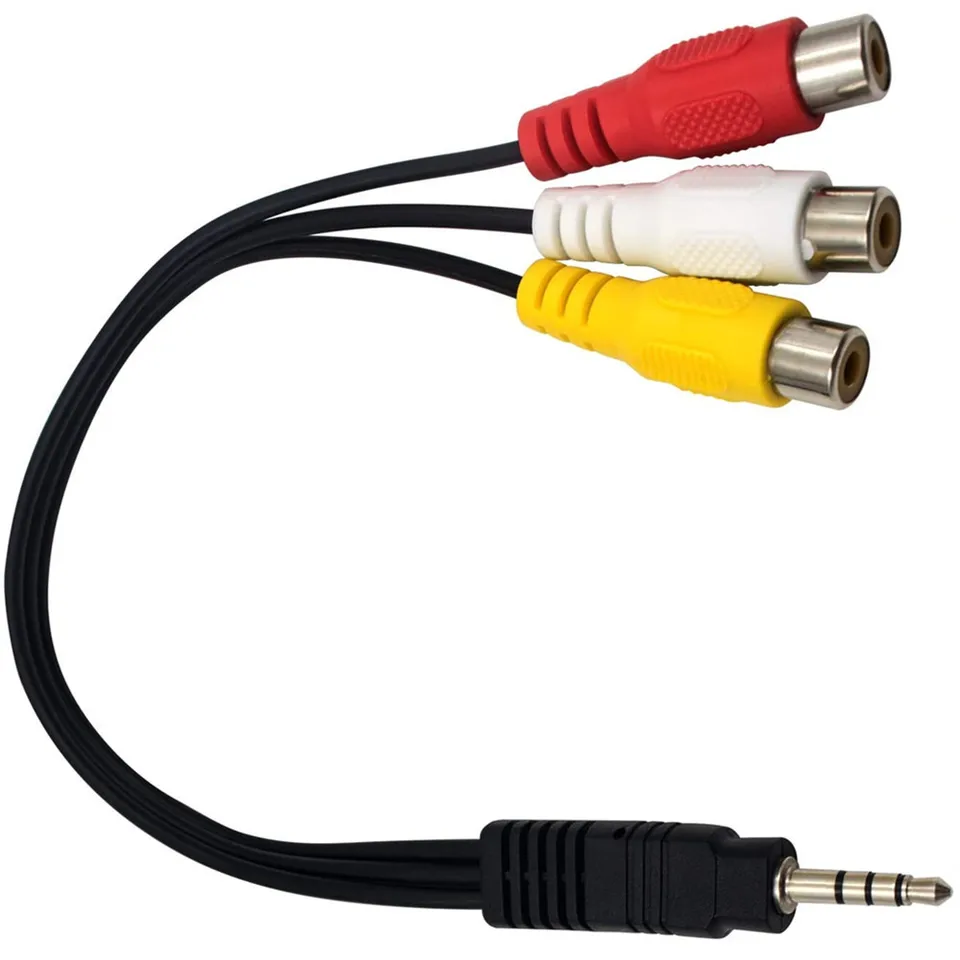 Cavo Adattatore Da 3.5 Mm A 3 RCA Femmina – Per TV E Audio Universale, Plug And Play, Qualità Video E Audio Garantita - 2