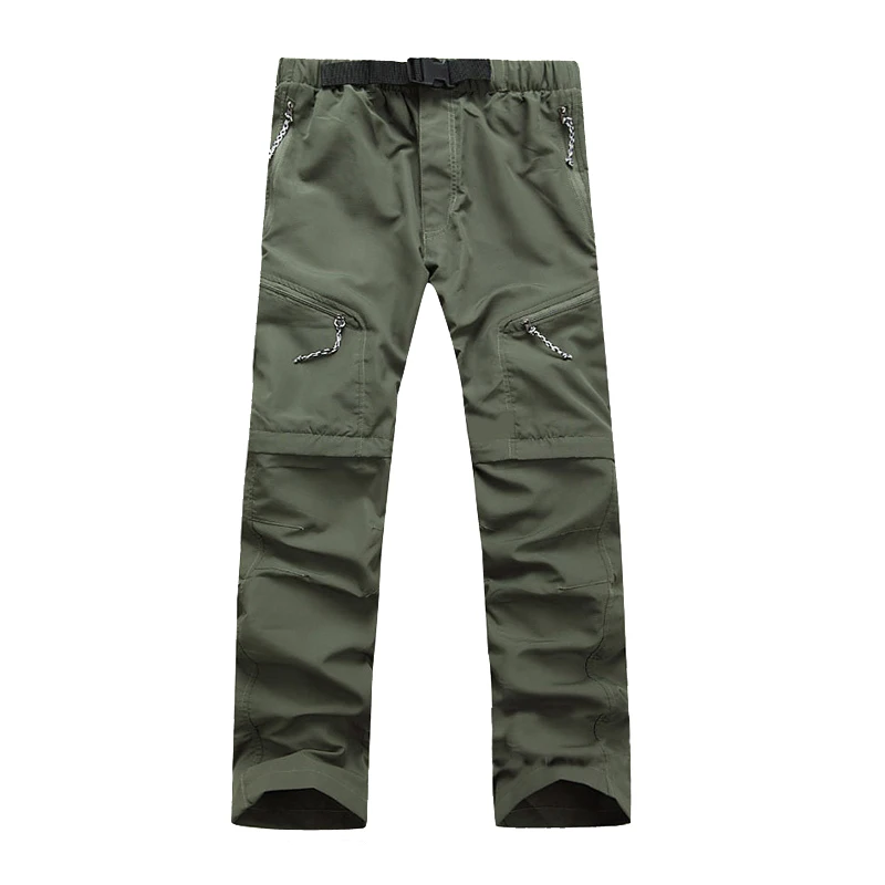 الرجال السراويل في الهواء الطلق انفصال السراويل متعددة جيب المشي لمسافات طويلة التخييم الصيد الرحلات السراويل السراويل الرياضية #3