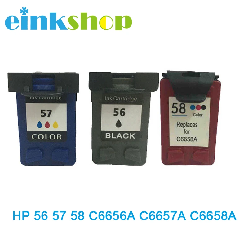 Einkshop compatible ink cartridge C6656A C6657A C6658A  For HP 56 57 58 for hp Officejet J5500 All-in-One Series J5508 J5520