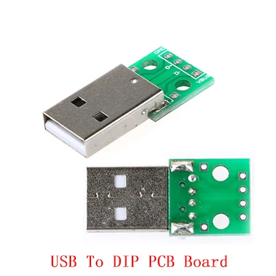 5pcs Micro Mini USB USB A Male USB 2.0 3.0 A Female USB B Connector Interface to 2.54mm DIP PCB Converter Adapter Breakout Board