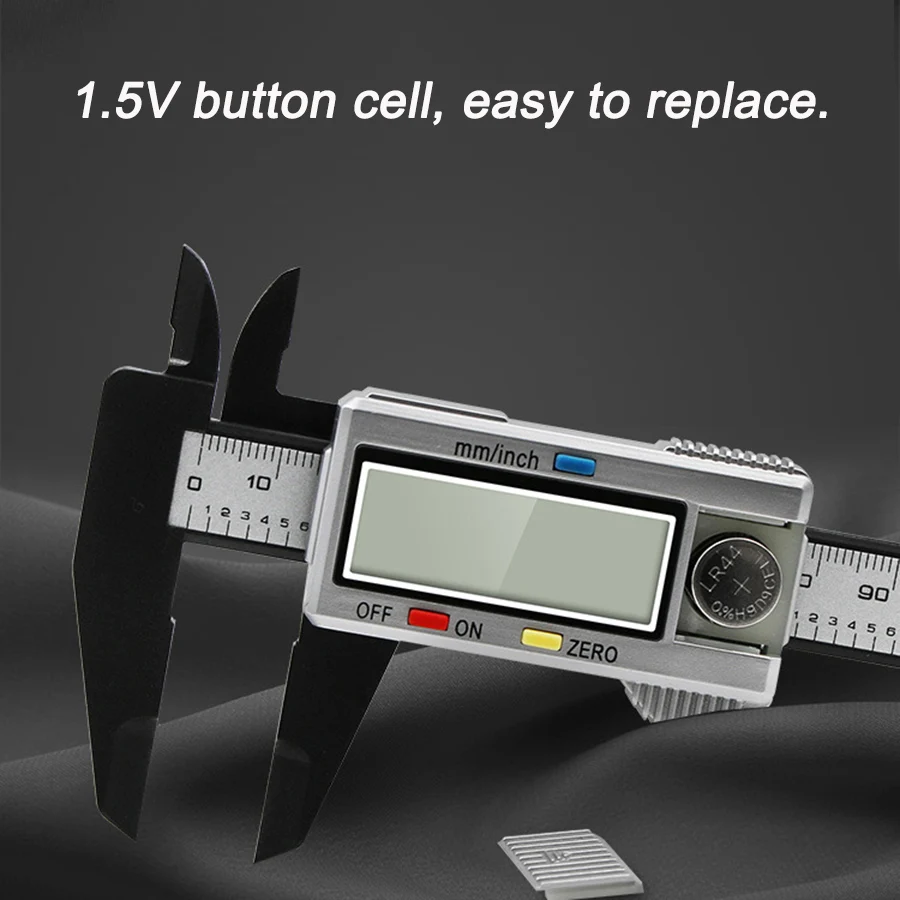 Calibro a corsoio digitale 0-100mm LCD elettronico in fibra di carbonio altimetro micrometro strumento di misurazione