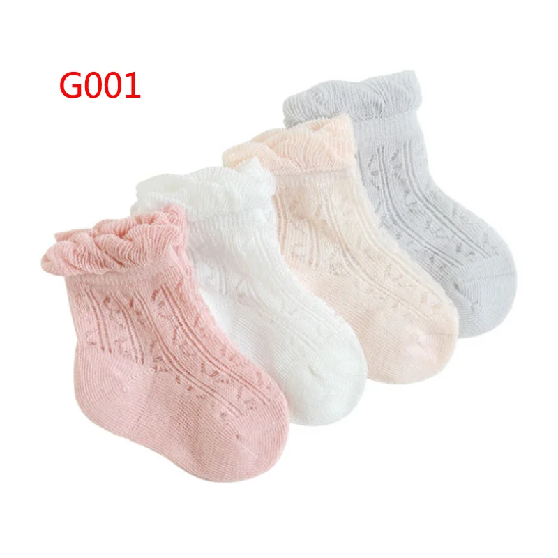 New children\'s socks summer mesh thin cotton boys and girls short baby socks